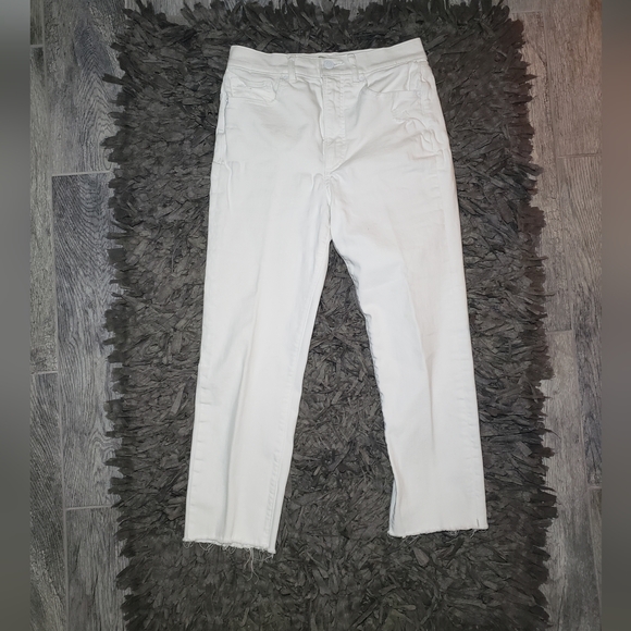 Express White Slim Ankle Super High Rise - Picture 1 of 7
